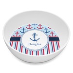 Anchors & Stripes Melamine Bowl - 8 oz (Personalized)