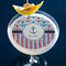 Anchors & Stripes Printed Drink Topper - Large - In Context