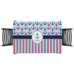 Anchors & Stripes Tablecloth - 58"x58" (Personalized)