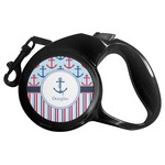 Anchors & Stripes Retractable Dog Leash - Large (Personalized)