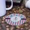 Anchors & Stripes Round Paper Coaster - Front