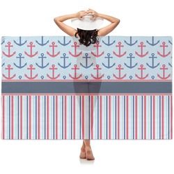 Anchors & Stripes Sheer Sarong