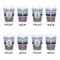 Anchors & Stripes Shot Glass - White - Set of 4 - APPROVAL