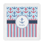 Anchors & Stripes Decorative Paper Napkins (Personalized)