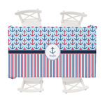 Anchors & Stripes Tablecloth - 58"x102" (Personalized)