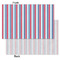 Anchors & Stripes Tissue Paper - Heavyweight - Small - Front & Back