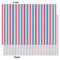 Anchors & Stripes Tissue Paper - Lightweight - Large - Front & Back