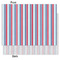 Anchors & Stripes Tissue Paper - Lightweight - Medium - Front & Back