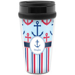 Anchors & Stripes Acrylic Travel Mug without Handle (Personalized)