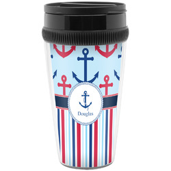 Anchors & Stripes Acrylic Travel Mug without Handle (Personalized)