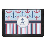 Anchors & Stripes Trifold Wallet (Personalized)