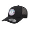 Anchors & Stripes Trucker Hat - Black (Personalized)