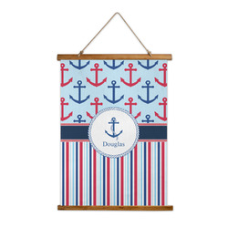 Anchors & Stripes Wall Hanging Tapestry (Personalized)