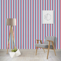 Anchors & Stripes Wallpaper & Surface Covering (Peel & Stick - Repositionable)