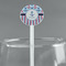 Anchors & Stripes White Plastic 5.5" Stir Stick - Round - Main