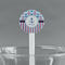 Anchors & Stripes White Plastic 7" Stir Stick - Round - Main