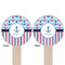 Anchors & Stripes Wooden 6" Food Pick - Round - Double Sided - Front & Back