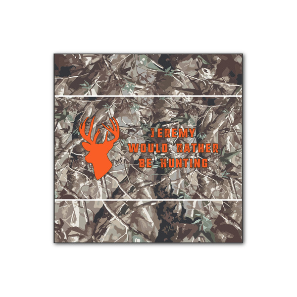 Custom Hunting Camo Wood Print - 12x12 (Personalized)