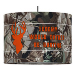 Hunting Camo Drum Pendant Lamp (Personalized)