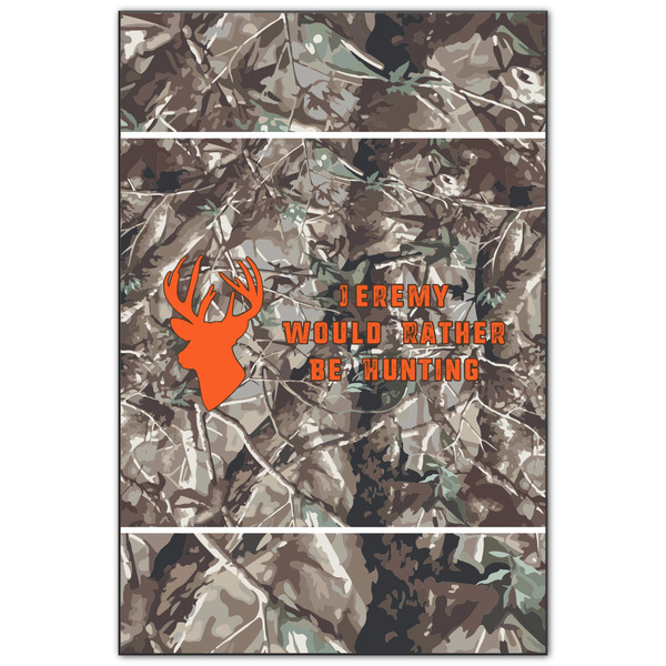 Custom Hunting Camo Wood Print - 20x30 (Personalized)