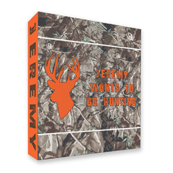 Hunting Camo 3 Ring Binder - Full Wrap - 2" (Personalized)