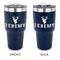 Hunting Camo 30 oz Stainless Steel Ringneck Tumblers - Navy - Double Sided - APPROVAL