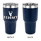 Hunting Camo 30 oz Stainless Steel Ringneck Tumblers - Navy - Single Sided - APPROVAL