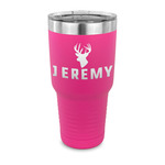 Hunting Camo 30 oz Stainless Steel Tumbler - Pink - Single Sided (Personalized)