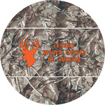 Hunting Camo Multipurpose Round Labels - 4" (Personalized)