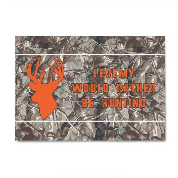 Custom Hunting Camo 4' x 6' Indoor Area Rug (Personalized)