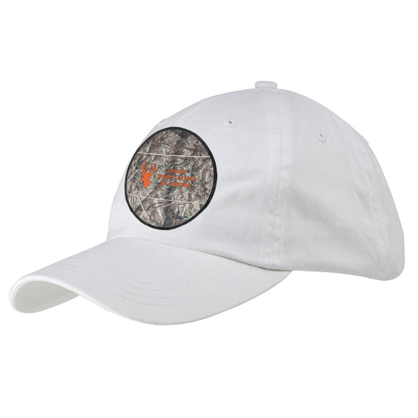 Custom Hunting Camo Baseball Cap - White (Personalized)