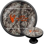 Hunting Camo Cabinet Knob (Black) (Personalized)