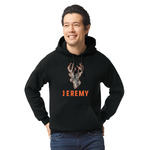 Hunting Camo Hoodie - Black - 2XL (Personalized)