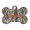 Hunting Camo Bone Shaped Dog ID Tag - Large - Front