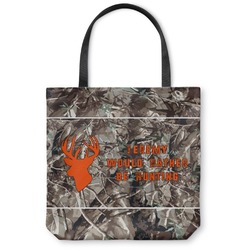 Hunting Camo Canvas Tote Bag - Medium - 16"x16" (Personalized)