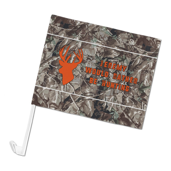 Custom Hunting Camo Car Flag - Large (Personalized)