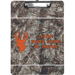 Hunting Camo Clipboard (Letter Size) (Personalized)