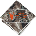 Hunting Camo Cloth Cocktail Napkin - Single w/ Name or Text