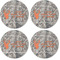 Hunting Camo Coaster Round Rubber Back - Apvl