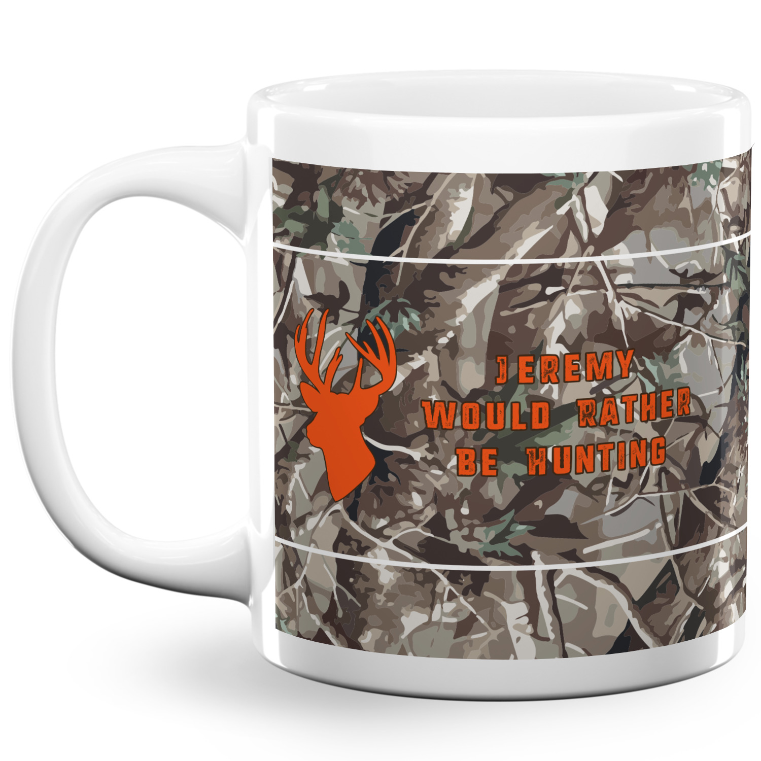 Custom Hunting Camo Coffee Mug (Personalized)