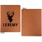 Hunting Camo Cognac Leatherette Portfolios with Notepad - Large - Single Sided - Apvl