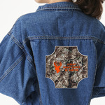 Hunting Camo Twill Iron On Patch - Custom Shape - 2XL - Set of 4 (Personalized)