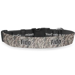 Hunting Camo Deluxe Dog Collar - Extra Large (16" to 27") (Personalized)