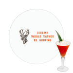 Hunting Camo Printed Drink Topper -  2.5" (Personalized)