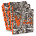 Hunting Camo 3 Ring Binder - Full Wrap (Personalized)