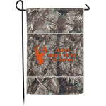 Hunting Camo Small Garden Flag - Double Sided w/ Name or Text