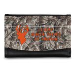 Hunting Camo Genuine Leather Women's Wallet - Small (Personalized)