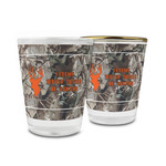 Hunting Camo Glass Shot Glass - 1.5 oz (Personalized)