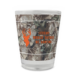 Hunting Camo Glass Shot Glass - 1.5 oz - Single (Personalized)