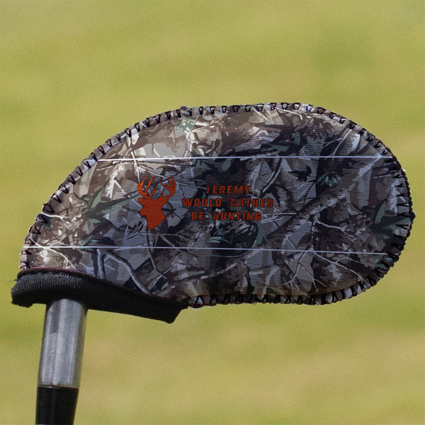 Custom Hunting Camo Golf Club Iron Cover - Single (Personalized)